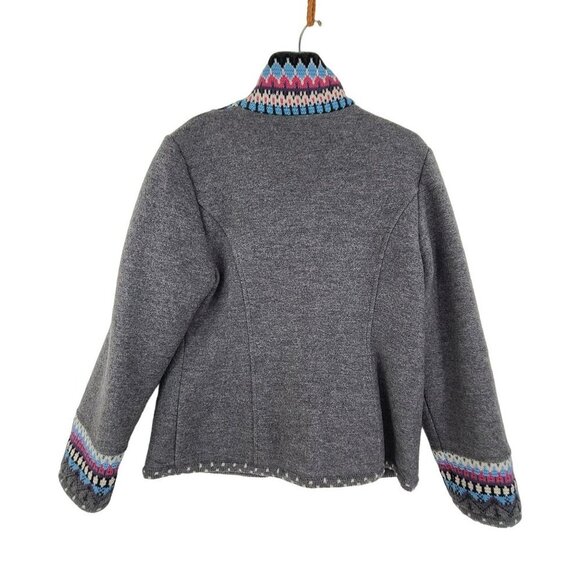 Geiger Collection Women's Long Sleeve Zip Up Jacket Gray Size 42 - Picture 6 of 9